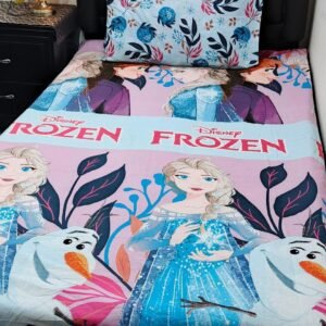 Frozen Printed Single Bedsheet Set - 4 pcs