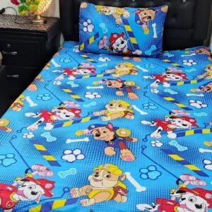 Paw Patrol Printed Single Bedsheet Set - 4 pcs