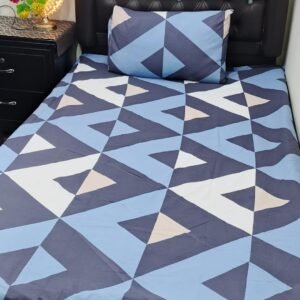 Triangle Printed Bedsheet Set - 4 pcs