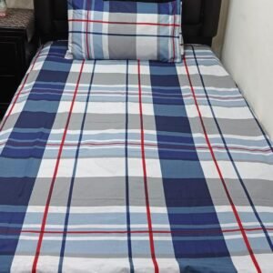 Lines Printed Bedsheet Set - 4 pcs