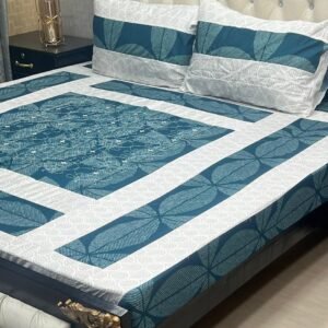 Printed Double Bedsheet Set - 3pcs