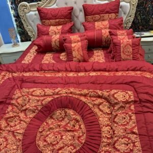 Printed Double Bedsheet Set - 14pcs