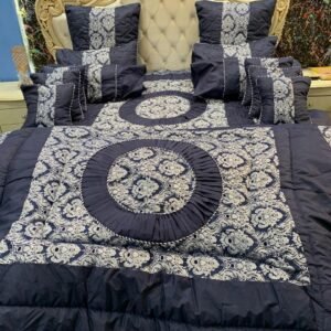 Printed Double Bedsheet Set - 14pcs