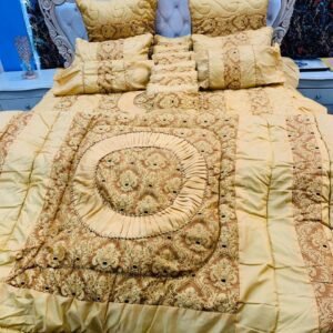 Printed Double Bedsheet Set - 14pcs