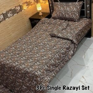 Printed Single Bedsheet Set - 3pcs