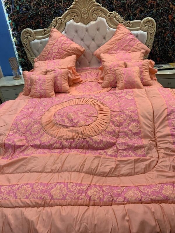 Printed Double Bedsheet Set - 14pcs