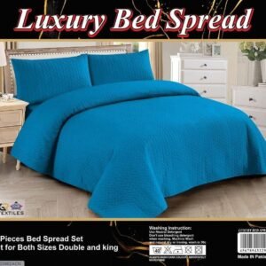 Luxury Bed Spread Double Bedsheet Set - 3pcs