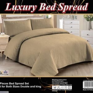 Luxury Bed Spread Double Bedsheet Set - 3pcs