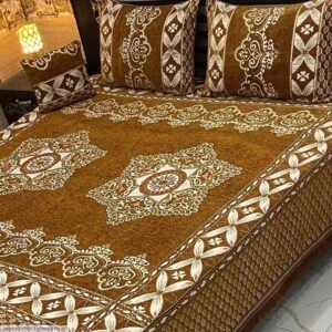 Velvet Double Bedsheet-4 Pcs