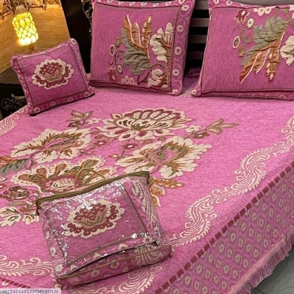 Velvet Double Bedsheet-4 Pcs