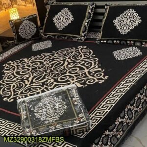 Velvet Double Bedsheet-4 Pcs