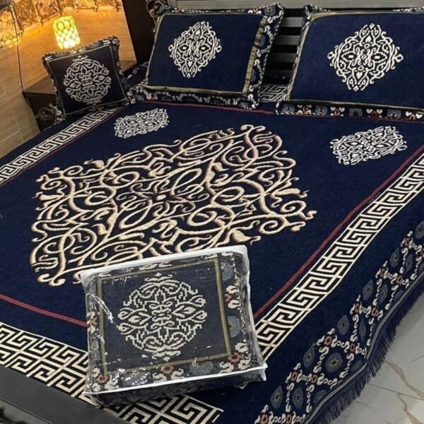 Velvet Double Bedsheet-4 Pcs