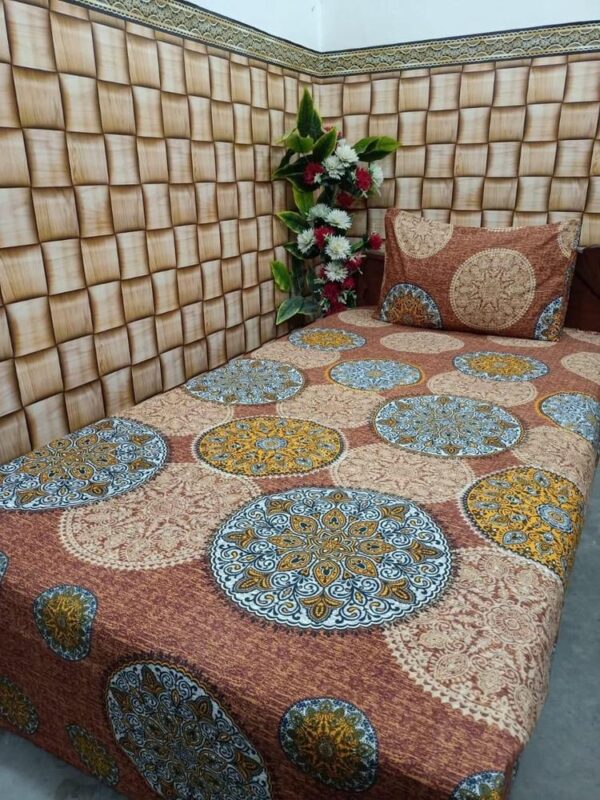 Cotton Printed Single Bedsheet – 4Pcs