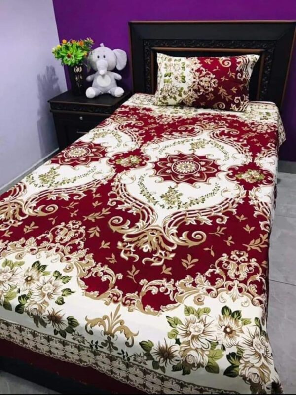 Cotton Printed Single Bedsheet – 4Pcs