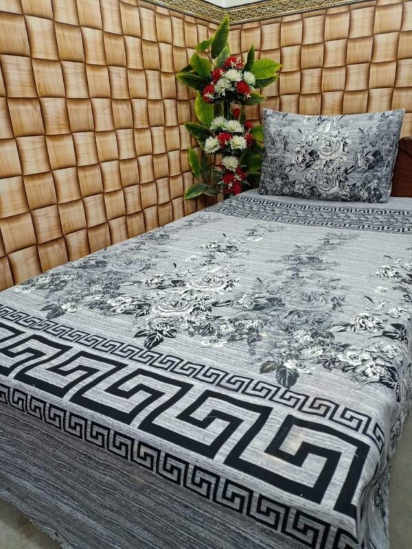 Cotton Printed Single Bedsheet – 4Pcs